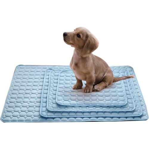 Pet Cat Blanket Ice Pad Cool Dog Mat Pet Dog Mat Cat Litter Cat Dog Cool Blanket Portable Tour Camping Yoga Sleeping Bed