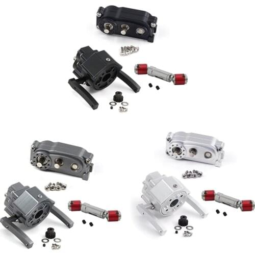 Front Motor Transmission Prefixal Gearbox Transfer Case for 1/10 RC Crawler Car Axial SCX10 & SCX10 II Parts