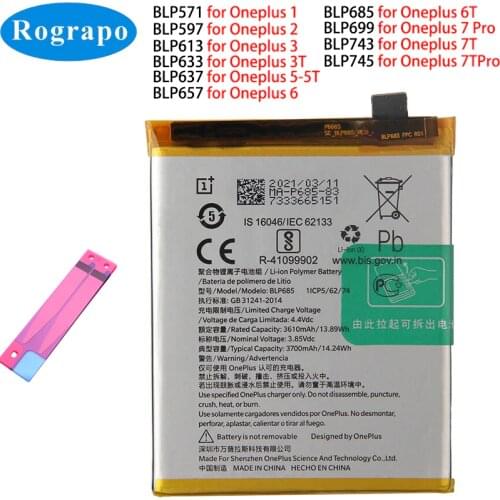 Rograpo OnePlus 5T Phone Batteries