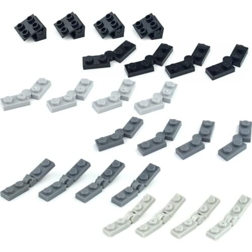 30pcs Building Blocks 44302 44301 2429 2430 Changeover Catch Hinge brick Technical Parts DIY MOC Parts Creative Toys 73983 6134