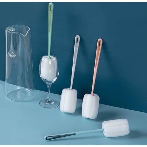 Multifunctional Long Handle Wine Glass Cup Bottle Cleaning Brush Kitchen Gadget Kitchen Accessories For Washing Cleaning Mugs