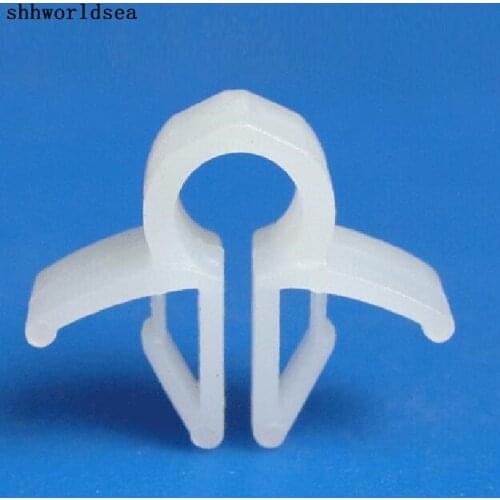 Shhworldsea 100pcs Nylon White Routing Fastener Clips For Honda
