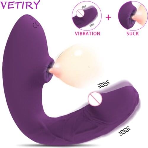 Sucking Vibrators For Women Dildo For Female Adults Sex Toys Clitoris Stimulator Massager Vagina G Spot Clit Sucker 10 Speeds