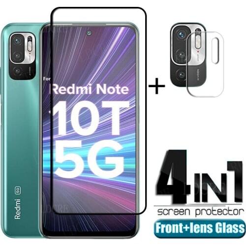Full Cover Glass For Xiaomi Redmi Note 10T 5G Glass For Redmi Note 10T 5G Film Screen Protector For Redmi Note 10T 5G Lens Glass