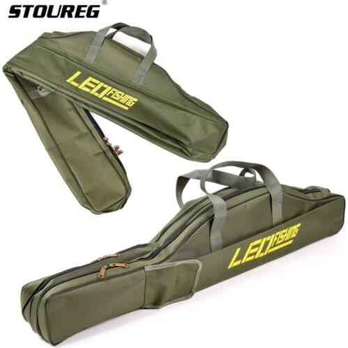 100/150cm Fishing Bags Folding Fishing Rod Reel Bags Fishing Tackle Storage Bags Travel Carry Case Pesca