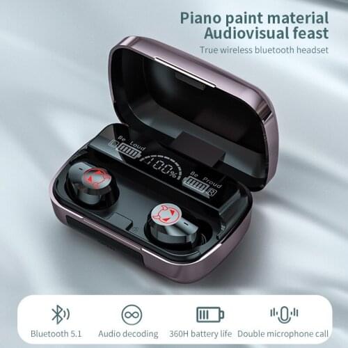 TWS Wireless Headphones Earphones Bluetooth-Compatible Stereo Waterproof Earbuds Headsets With Microphone