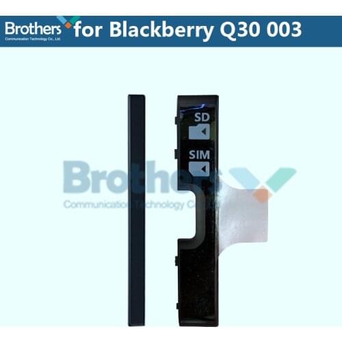 Top Cover for Blackberry Q30 UP Down Case Top Bottom Housing for Blackberry Q30 Back Case Back Housing Phone Replacement Black