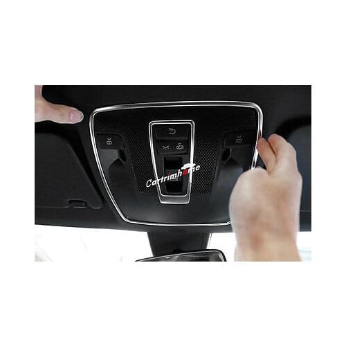 Inner Front Reading Light Lamp Cover Trim 2pcs For Benz CLA C117 W117 2013-2017