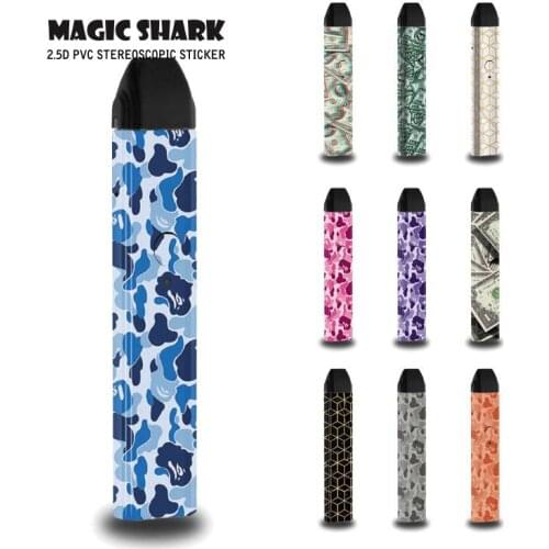 Magic Shark Camouflage Money Dollar Military Army No Fade Case Cover Sticker Wrap Film Skin for Uwell Caliburn
