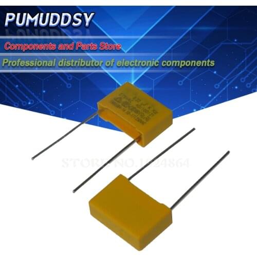 10PCS 220nF capacitor X2 capacitor 275VAC Pitch 275V 10mm X2 Polypropylene film capacitor 0.22uF