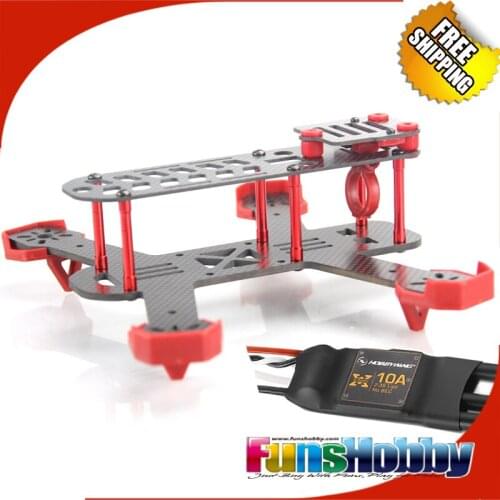 FPV-180 180mm Wheelbase 4Axis Carbon Multicopter FPV Fiber Quadcopter Frame w/Landing Gear & Hobbywing Xrotor 10A Brushless ESC