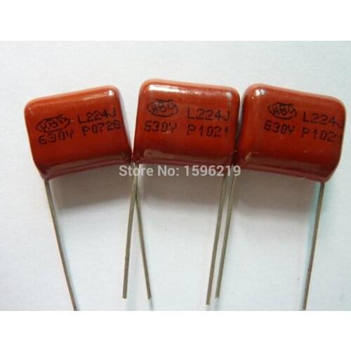 20pcs CBB 224 630V 224J CBB21 0.22uF 220nF P15 Metallized Polypropylene Film Capacitor