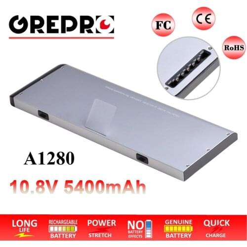 5400mAh A1280 Battery for Apple MacBook 13 "A1278 (2008 Version) MB466LL / A MB466 MB771LLA MB771 A1280