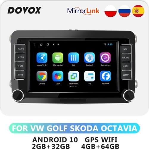 DOVOX For VW/Volkswagen/Golf/Octavia/Jetta/Leon Android Radio GPS Navigation Car Multimedia Player RDS DSP Carplay 2 Din no dvd