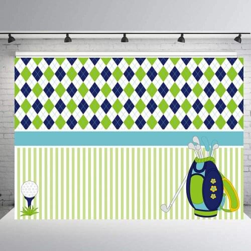 BEIPOTO Golf themed birthday party background photography backdrops kids baby shower photo booth candy dessert table poster B875
