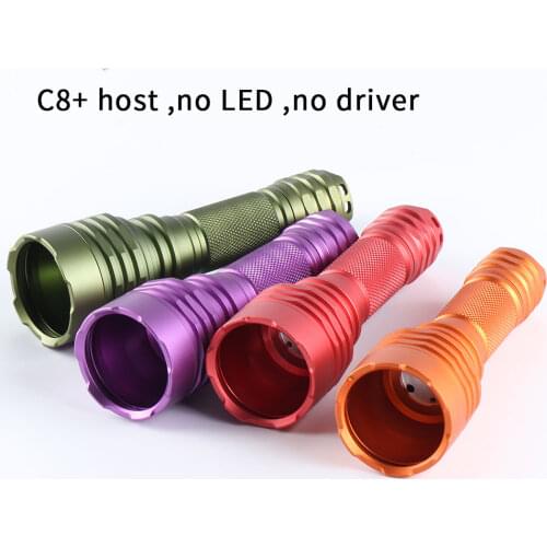 Black ,Desert tan ,silver Convoy C8+ host ,no LED ,no driver