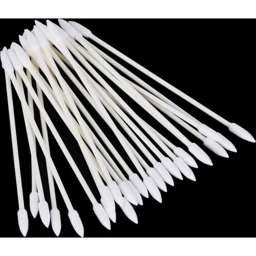 50Pcs/Bag Pro Cleaning Swab Tool For AirPods Earphone Phone Speaker Charge Port Dust Free Double Head Cotton Disposable Stick