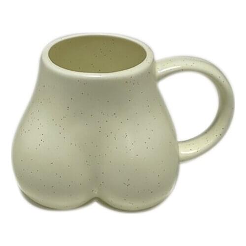 Personalized Porcelain Bottom Cup Handmade Creative Buttock Coffee Tea Milk Mug Kitchen Office Tableware Home Decor