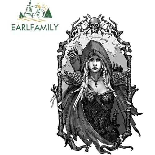 EARLFAMILY 13cm x 8.8cm for Archer Logo Dota Character Car Sticker Camper Truck Decal DIY Stickers Anime Waterproof Decoration