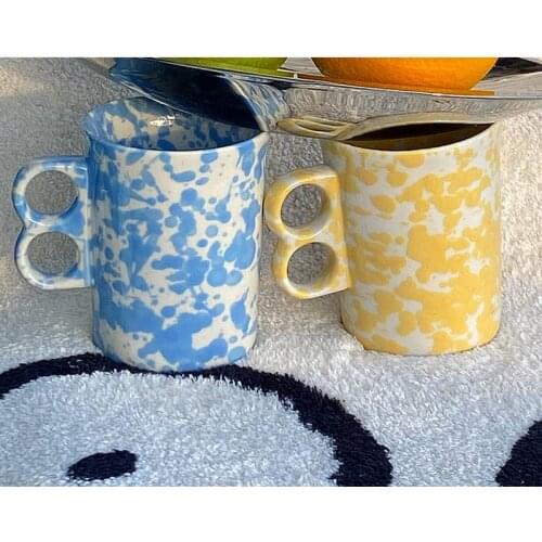 Splash Ink Figure 8 Model Handle Ceramics Mugs coffee mug Milk Tea office Cups Drinkware the Best birthday Gift for Friends