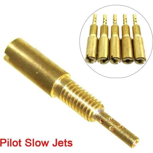 Motorcycle Carburetor Main Jet Kits Carburetor Pilot Slow Jet #30-32.5-35-37.5-40 For Mikuni Carb HS HSR VM28/486 Auto Parts