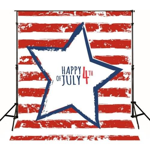 Red and Blue Color Vinyl Backdrops for Photography Independence Day Photo Background for Studio Props Custom Backdrops