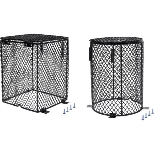 Reptile Heater Guard Heating Bulb Lamp Enclosure Cage Protector Metal Mesh Lamp Cover