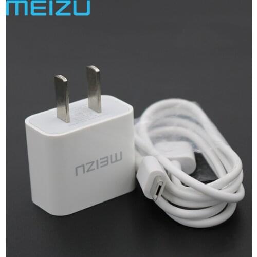 Original Meizu 15 Lite Charger 5V2A EU US Charge adapter 100cm micro usb cable For Mei zu Note 8 6 A5 MX5 U20 E2 M6S M5S M3S M3