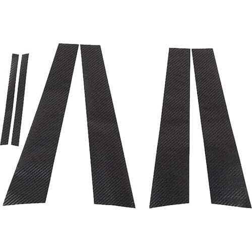 Door Window Pillar Posts Molding Cover Kit Decor Trim Carbon Fiber for Dodge Charger 2015-2021 Car Accessories