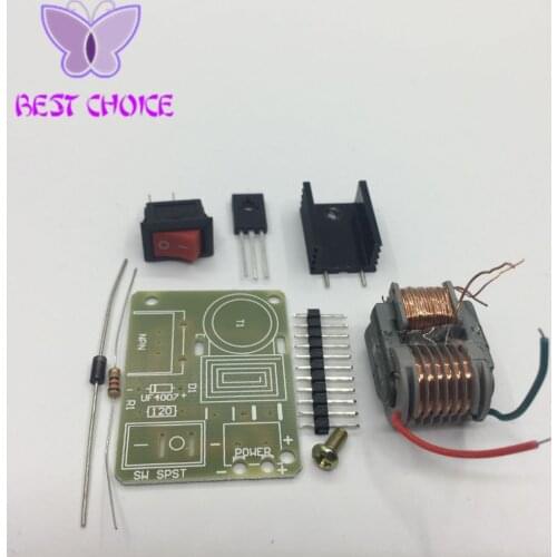 15KV High Frequency DC High Voltage Arc Ignition Generator Inverter Boost Step-Up 18650 DIY Kit U Core Transformer Suite 3.7V