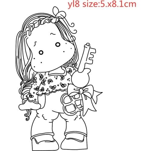 Yulan Girl Get The Key Metal Cutting Dies And Stamps Dies For Scrapbooking Album Embossing New Dies For