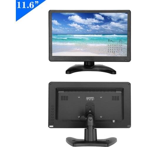 ZHIXIANDA 11.6 inch 16:9 monitor for industrial display with bnc usb hdmi vga av input
