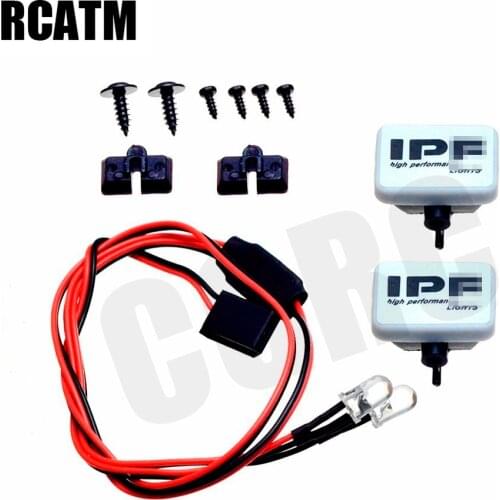 2pcs Led Spotlight Roof Light Lampshade For 1/10 RC Crawler Car TRX4 Defender TRX6 G63 D90 Axial Scx10 90046 AX103007