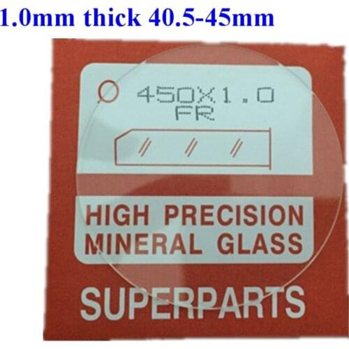 Assortment of 20 PCs Watch Crystal Flat Round Extra Large Mineral Glass Crystal 1mm Thick