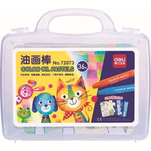 36-color portable colorful stick 72073 children oil painting stick Children painting crayon box Stationery Office Supplies