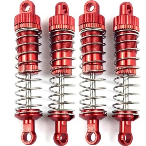 4pcs Upgrade Metal Hydraulic Shock Absorber For MN D90 99S WPL C14 C24 RC Car