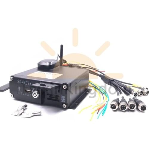 4G / 3G GPS WiFi remote monitoring positioning vehicle mdvr 8CH double SD card truck / school bus driving record