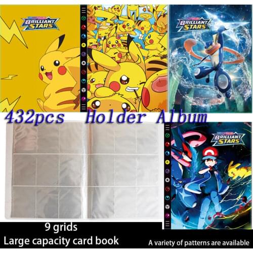 432Pcs Holder Album Card Toys Collections Pokemon Cards Album Pokmon Cards Book Top Load List Binder For Children Gift