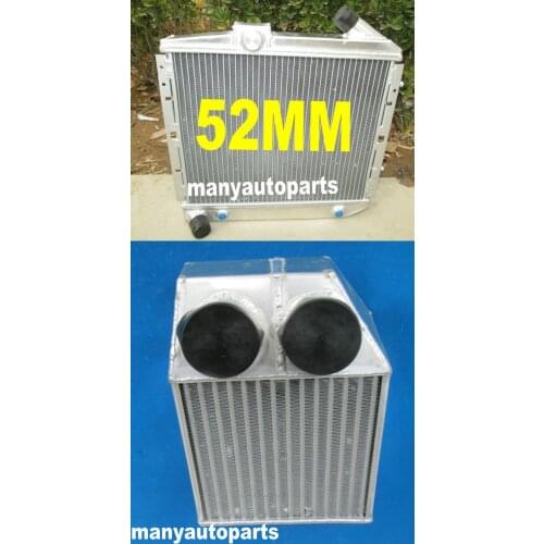 FOR RENAULT SUPER 5/R5 9/11 1.4L GT TURBO AT 1985-1991 Aluminum Radiator &Intercooler