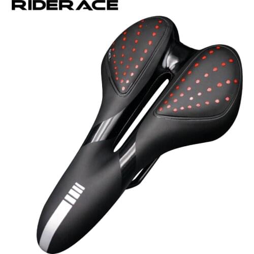 Bicycle Saddle Shock Absorbing Design PU Extra Soft Road Mountain Bike Seat Silica Gel Leather Anti-skid Cycling Accessories