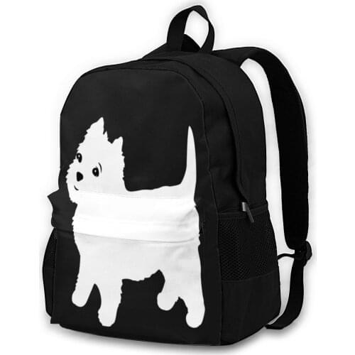 West Highland White Terrier Backpacks Summer Teen Durable Backpack Stylish Polyester Bags