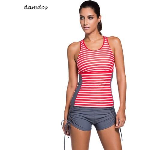 Bikini 2019 Women Tankini Top With Side Tie Short Swimsuit for Women Swimwear Beach Dress Girls Summer Clothes Biquini