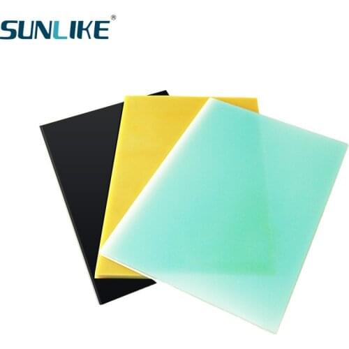 Black Yellow Green Glassfibre Template Board Sheet Epoxy Glass Fiber G10 For Diy Knife Handle Material 300x200mm