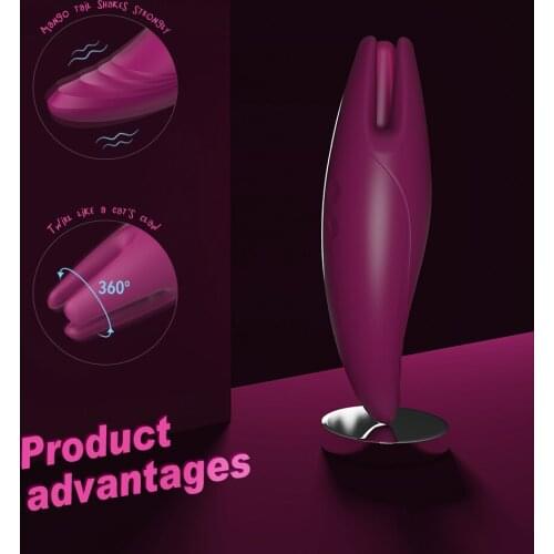 Double-Headed Stimulation Vibrator For Women Clitoral Clit Nipple Sucker Clitoris Stimulator Tongue Licking Adults Sex Toys