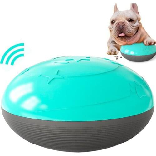 Dog Squeak Toy Food Dispenser Play Ball Smart Touch Sound Pet Training Supplies Simulation Squeaker Products Toy