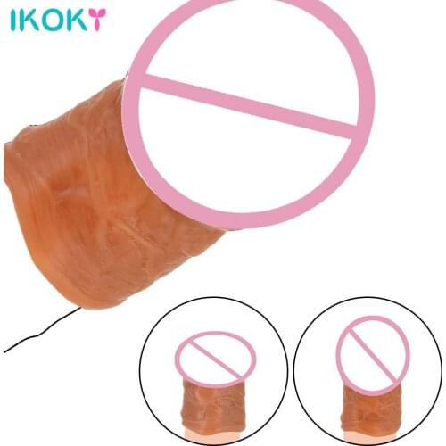 IKOKY Glans Strap On Penis Ring Sex Toys For Men Cock Sleeve Ejaculation Delay Sex Tools For Couples Dick Enlargement Extender