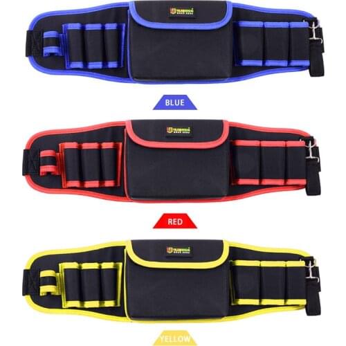 Multifunction Portable Waist Pack Electrician Hardware Repair Tool Storage Bag Waterproof Oxford Cloth Toolkit Package