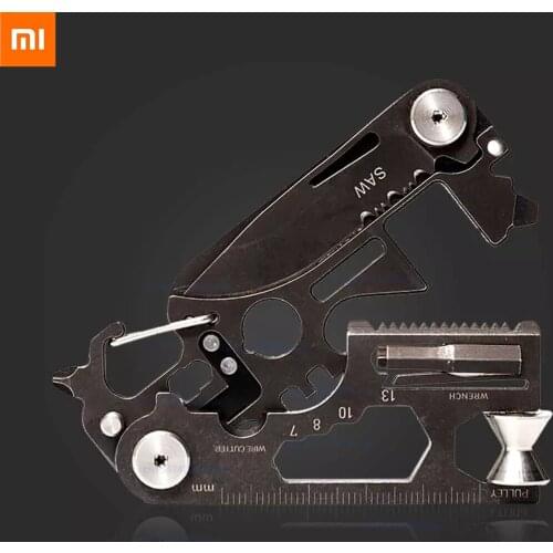 Xiaomi youpin Multifunctional Mini EDC Tool with Mirror Surface 28 functions set in one high hardness and wear resistance