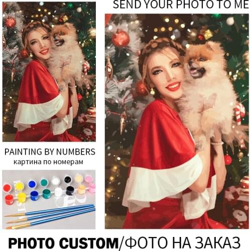 Frameless Photo Customized DIY Painting By Numbers Unique Gift For Children Friend Acfamily Acrylic Picture Wall Art Decoration