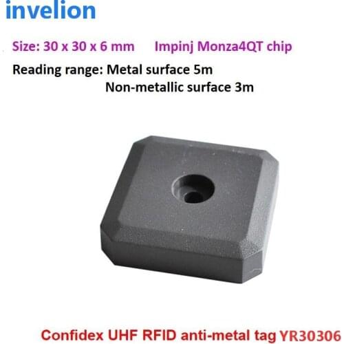 Excellent 1-5m high resistant ABS rfid anti metal similar confidex tag Impinj Monza 4QT chip for warehouse tracking management